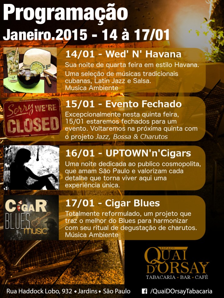 Programaçao Janeiro 14 a 17