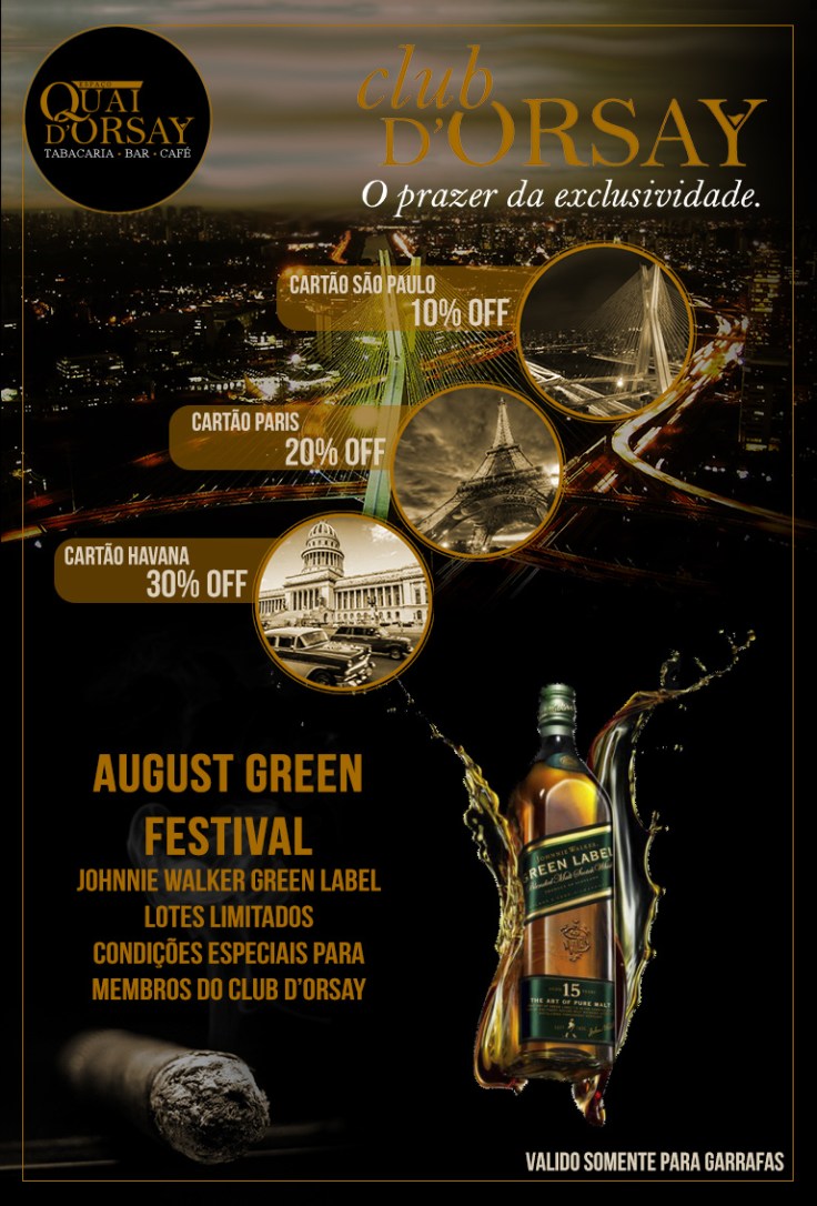 ClubDOrsay e AUGUST GREEN - Agosto2017