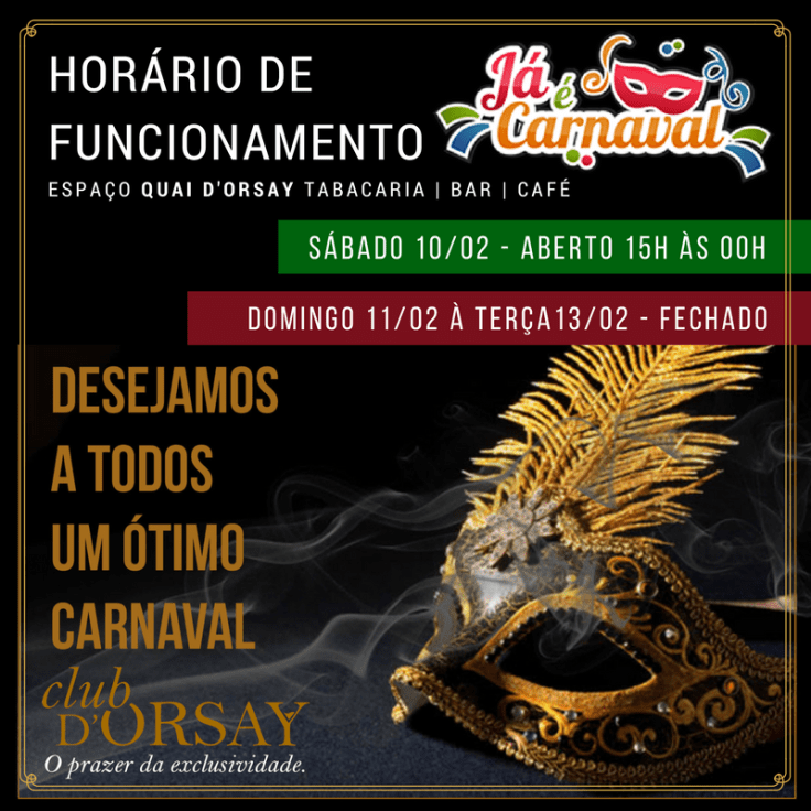 charutos para carnaval