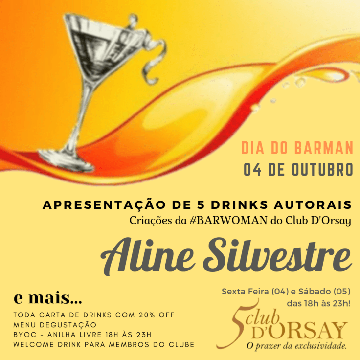 dia do barman | 04 de outubro