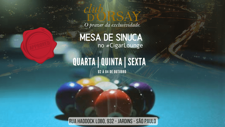 extended mesa de sinuca no cigarlounge