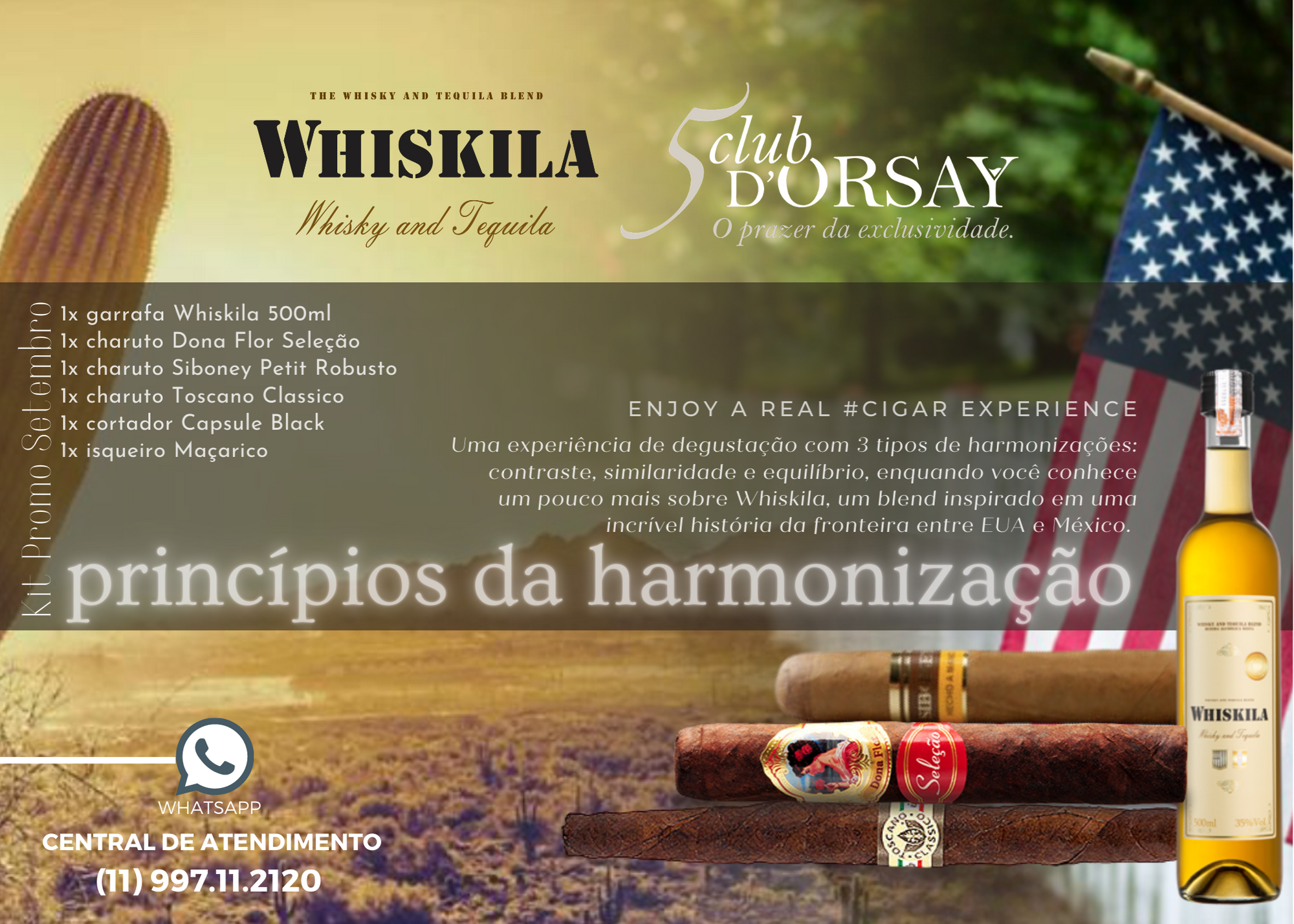 Whiskila Kit Harmonização Charutos Setembro 2020